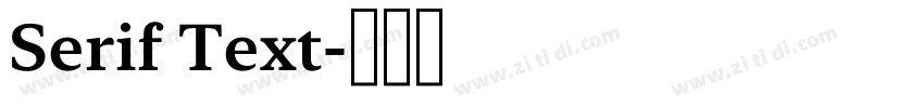 Serif Text字体转换